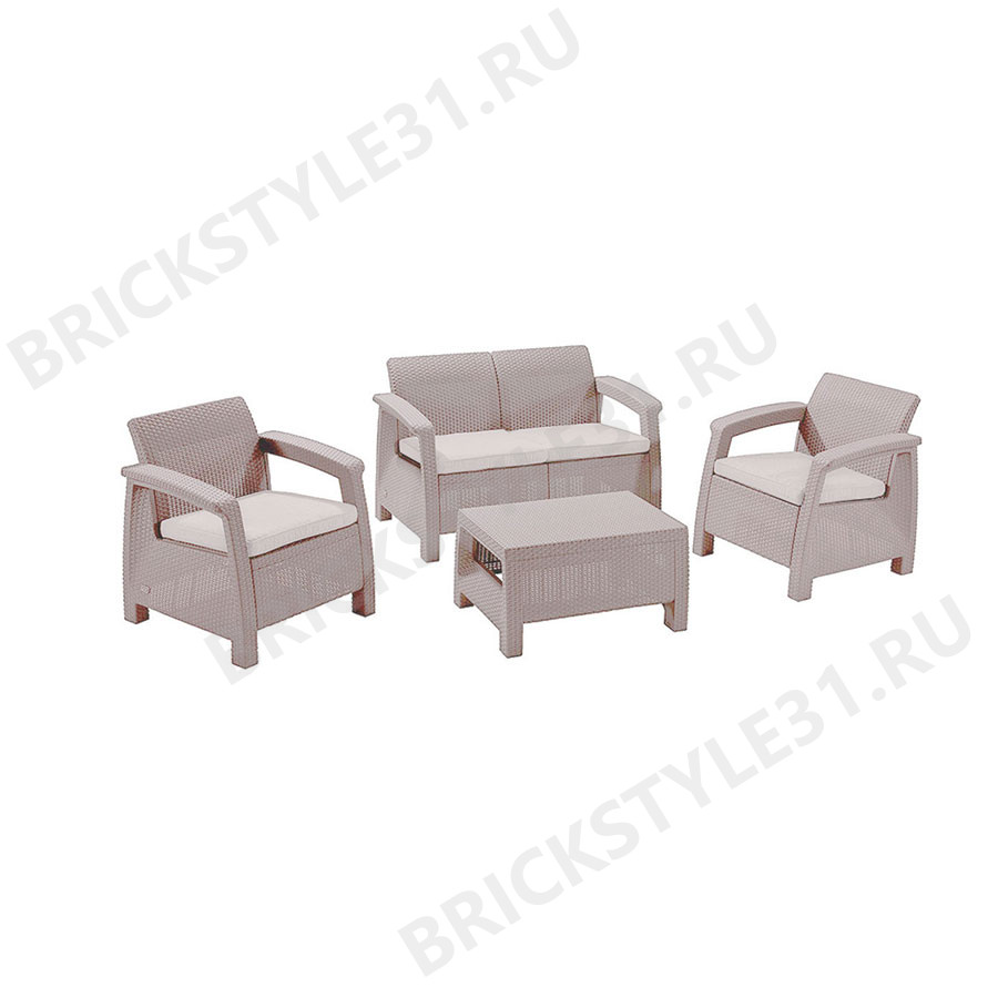 KETER Комплект мебели Corfu Russia Set Капучино 