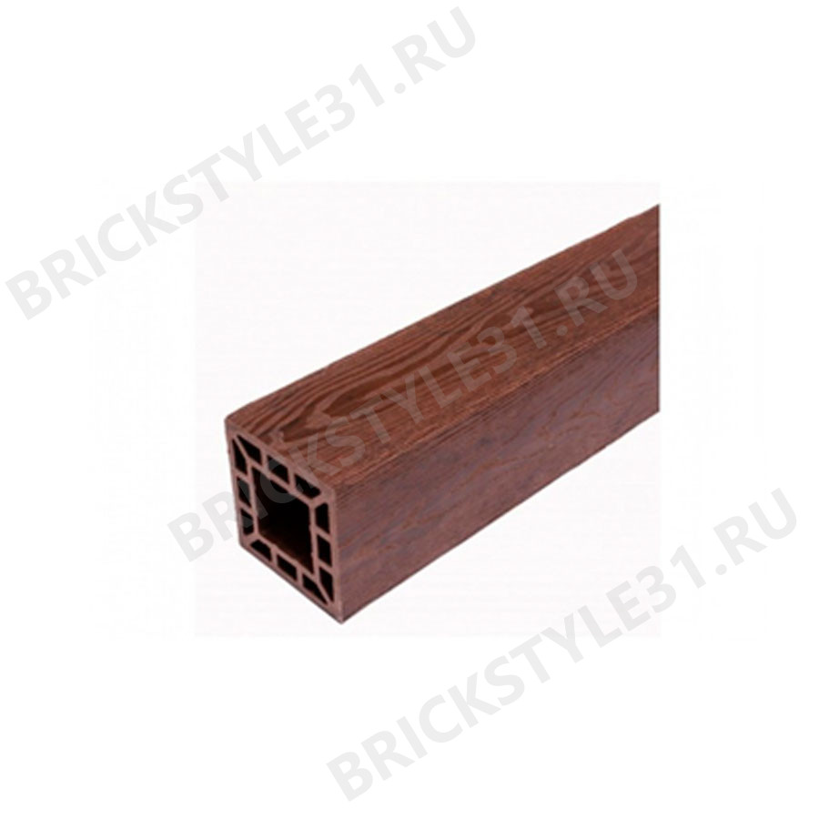 Столб композитный из ДПК, NewDeck, 100х100мм, Mix, Кедр 3D 