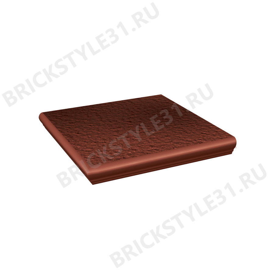 Ступень угловая клинкерная, с капиносом, Ceramika Paradyz, CLOUD ROSA DURO 