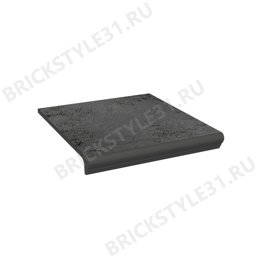 Ступень прямая клинкерная, с капиносом, Ceramika Paradyz, SEMIR GRAFIT 