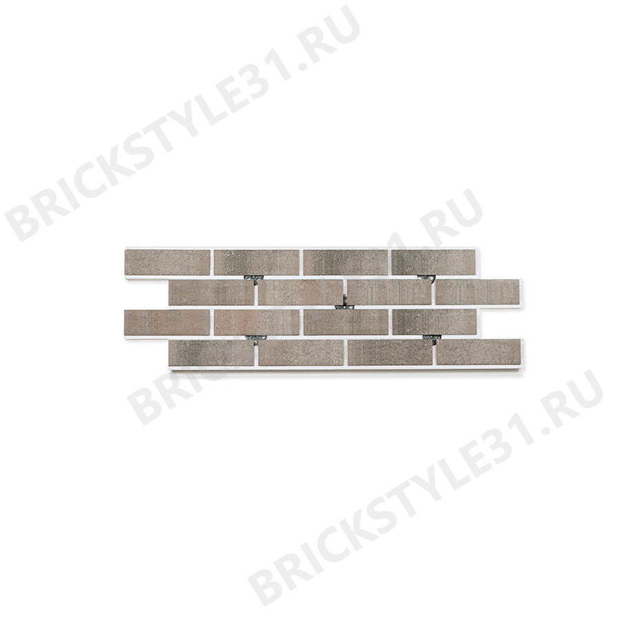 Термопанель фасадная с клинкерной плиткой, Brick Style, Germes, Бежевый 