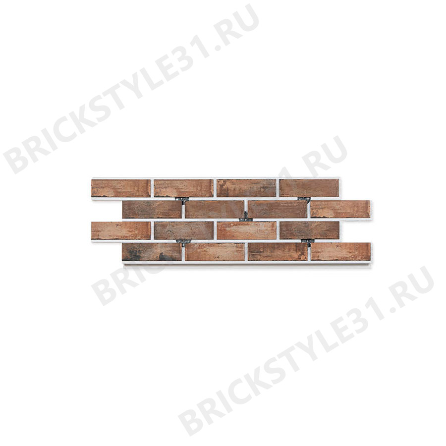 Термопанель фасадная с клинкерной плиткой, Brick Style, Ares, Светло-желтый 