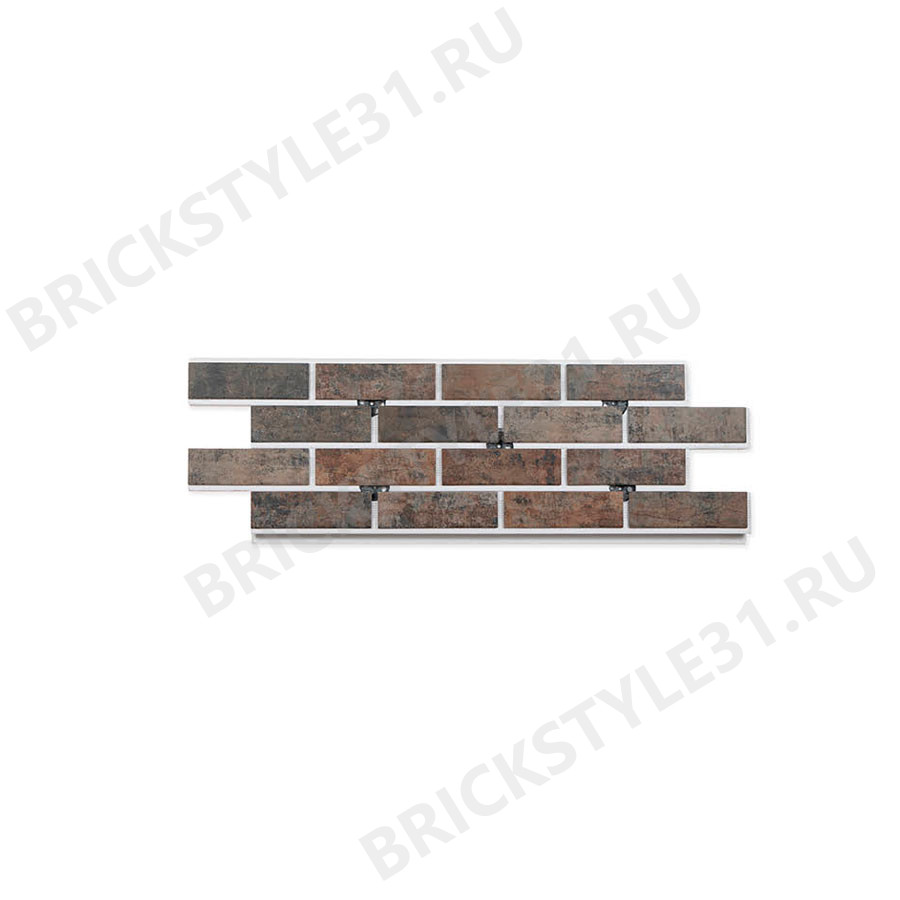 Термопанель фасадная с клинкерной плиткой, Brick Style, Odissey, Светло-желтый 