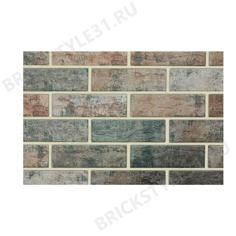 Термопанель фасадная с клинкерной плиткой, Brick Style, Odissey, Светло-желтый 