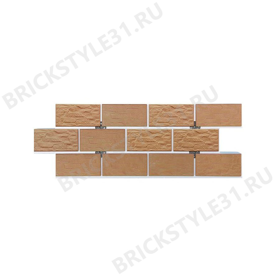Термопанель цокольная, Brick Style, Afina, Бежевый 
