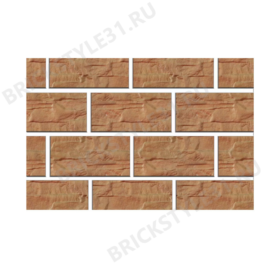 Термопанель цокольная, Brick Style, Afina, Бежевый 
