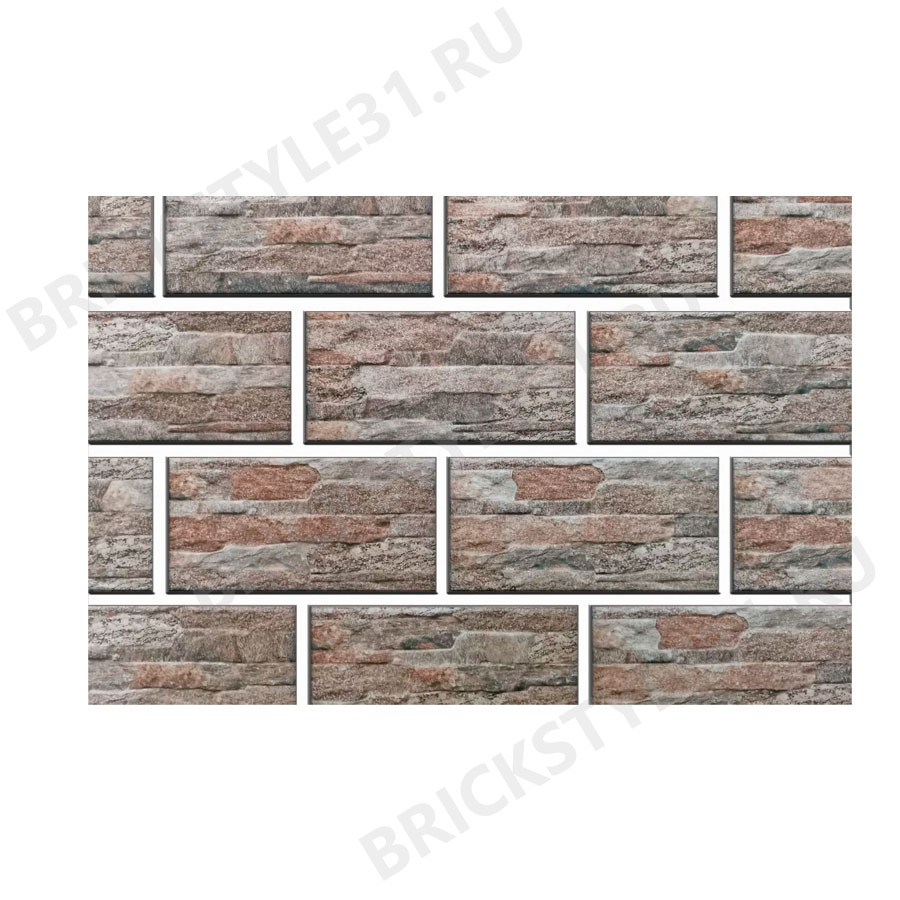 Термопанель цокольная, Brick Style, Vulkan, Бежевый 