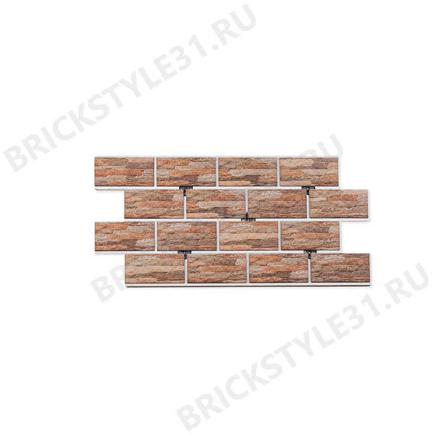 Термопанель цокольная, Brick Style, Vulkan, Натуральный 