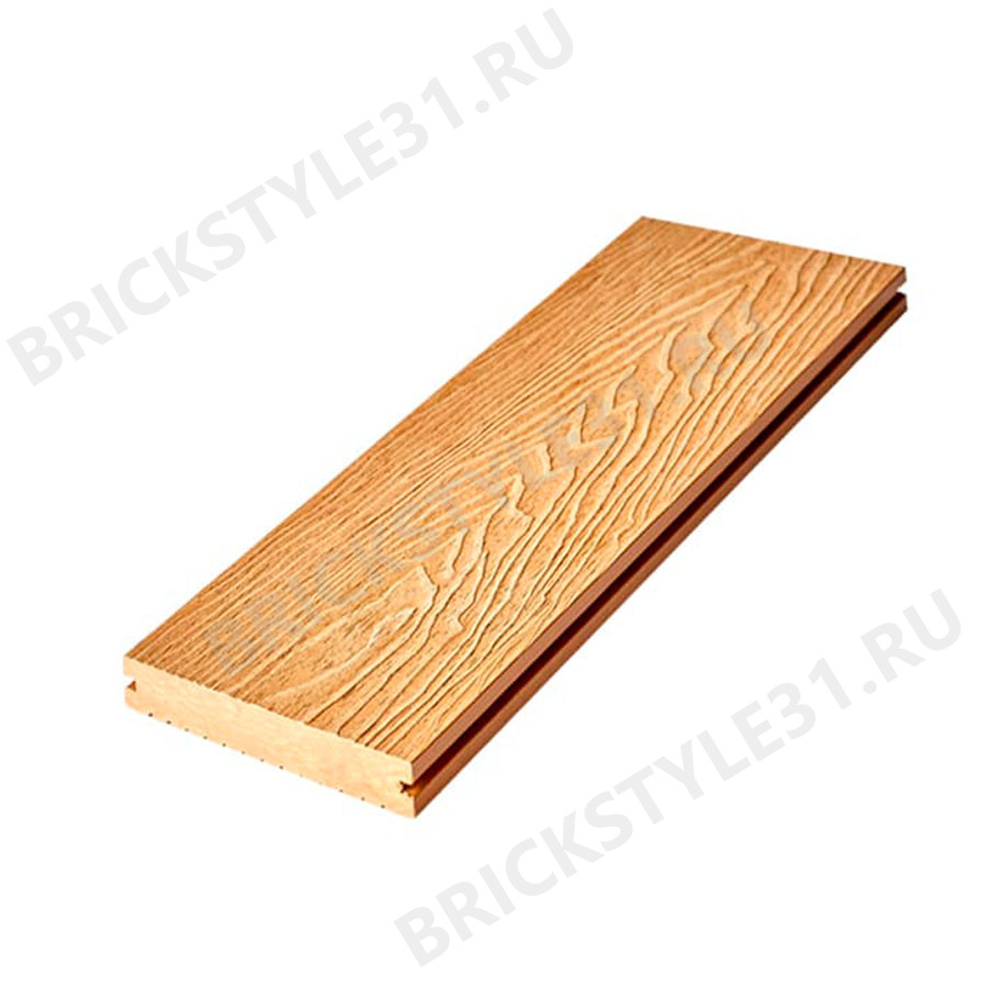 Террасная доска DRX-Wood, New - 3D, полнотелая, Натуральный 
