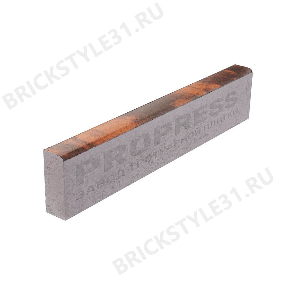 Поребрик тротуарный PROPRESS, Колормикс №19, Гончар, гладкий 