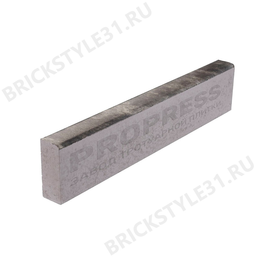 Поребрик тротуарный PROPRESS, Колормикс №17, Черная ночь, гладкий 