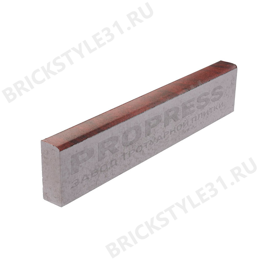 Поребрик тротуарный PROPRESS, Колормикс №20, Кармен, гладкий 