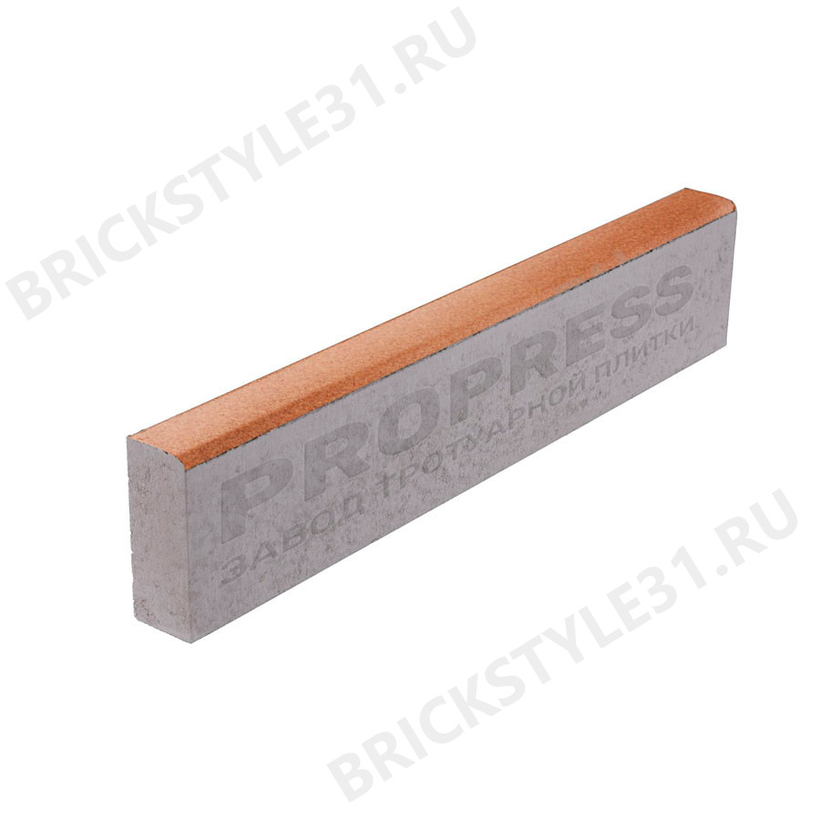 Поребрик тротуарный PROPRESS, Оранжевый, зернистый 