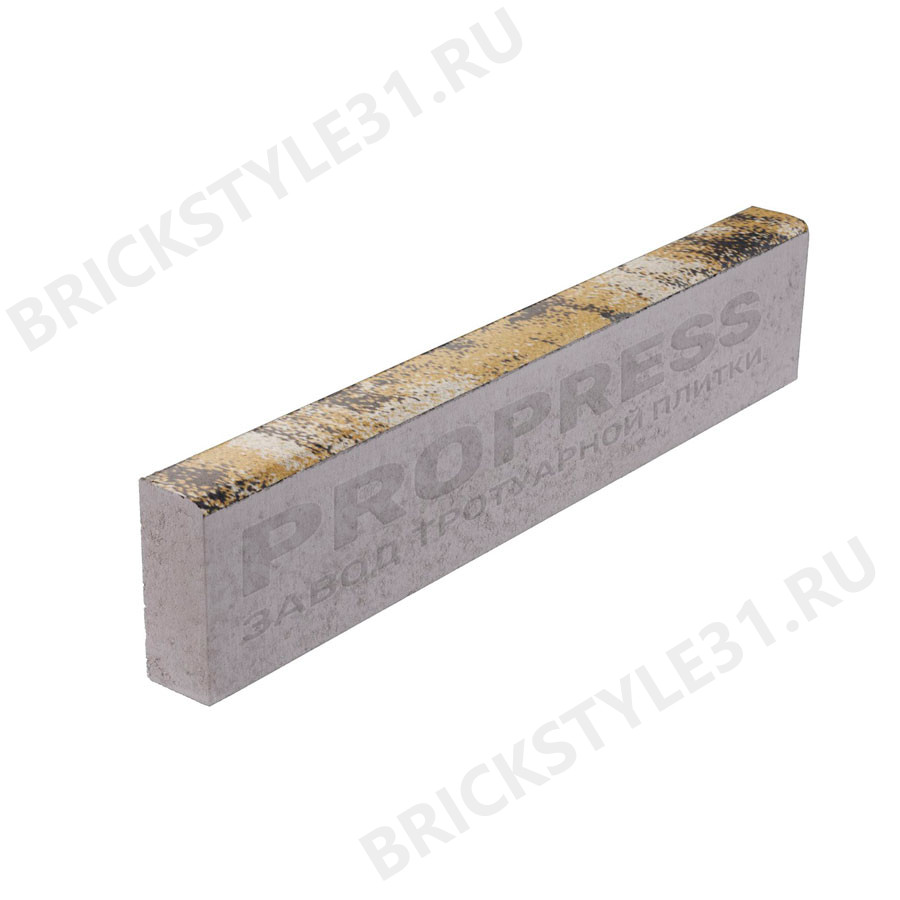 Поребрик тротуарный PROPRESS, Колормикс №23, Агат желтый, мрамор 